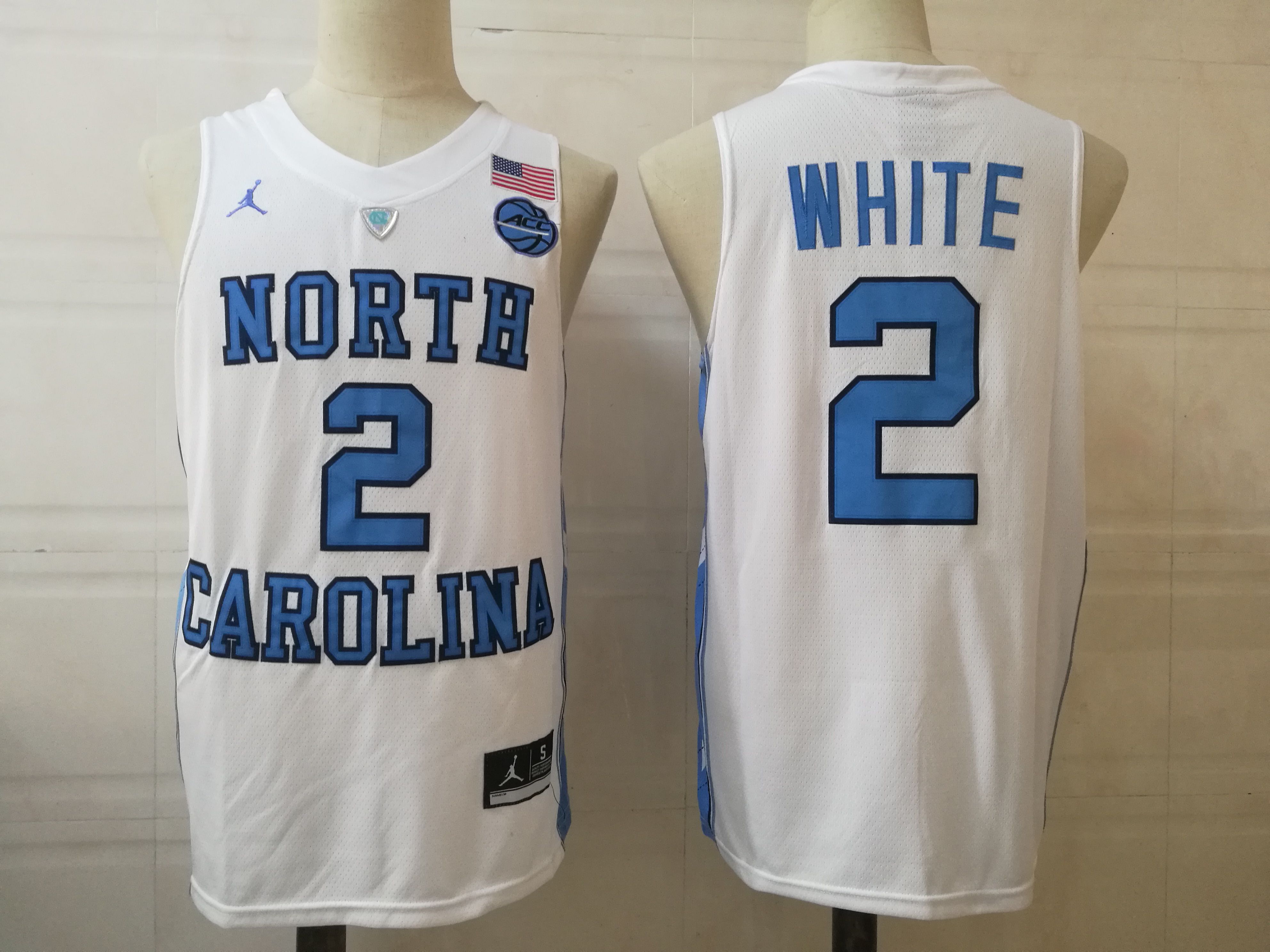 Men North Carolina Tar Heels #2 White White 2025 NCAA Jersey->ncaa teams->NCAA Jersey